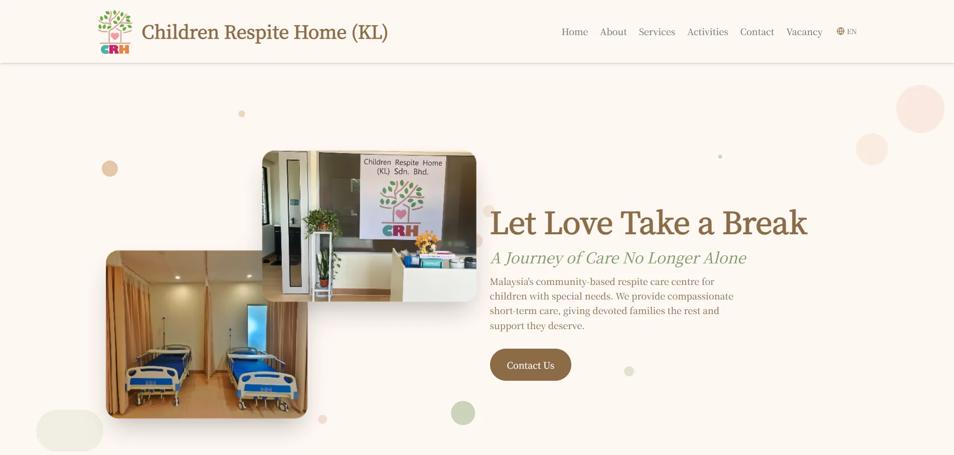 Children Respite Home KL website for respite care services supporting children with special needs in Kuala Lumpur